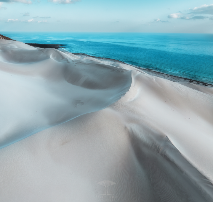 Arher sand dunes meeting the Arabian Sea